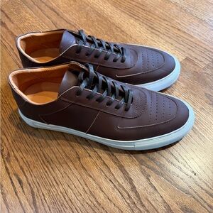 Beckett Simonon Chocolate Brown Leather Low-Top Sneakers Garcia Sneakers